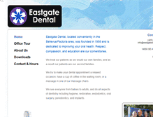 Tablet Screenshot of eastgatedental.com